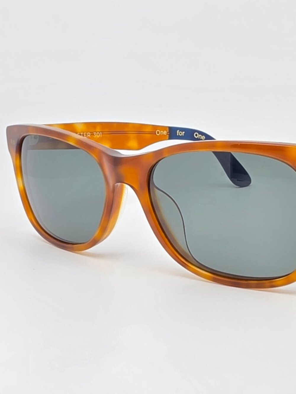 Toms Beachmaster 301 Honey Tortoise Frame Polarized G-15 Green Lens Sunglasses